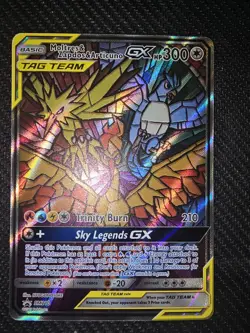 Pokemon TCG Hidden Fates Moltres & Zapdos & Articuno Stained Glass Promo NM! - Image 1