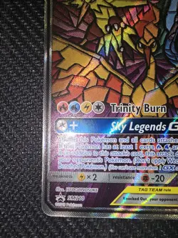 Pokemon TCG Hidden Fates Moltres & Zapdos & Articuno Stained Glass Promo NM! - Image 5