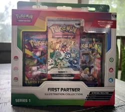 First Partner ILLUSTRATION COLLECTION TCG Pokemon (FACTORY SEALED) Series 1 Box - Image 1