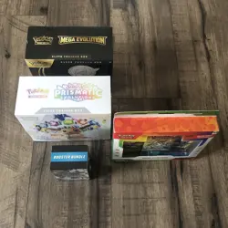 Pokemon TCG Prismatic & Mega Evolution 2 ETB Bundle - Lot Of 4 - New Sealed - Image 5