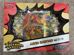 Pokemon Mega Evolution Ascended Heroes Mega Emboar EX Box NEW & SEALED - Image 1