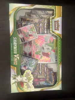 Pokemon TCG: Shaymin V Star Premium Collection Box New Factory Sealed 8 Boosters - Image 1