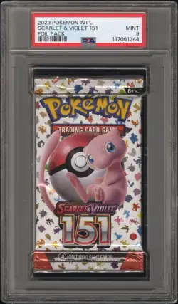 2023 Pokemon Scarlet & Violet 151 PSA 9 Foil Booster Pack MINT Trusted Seller! - Image 1