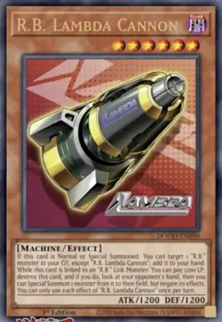 DOOD-EN090 R.B. Lambda Cannon Ultra Rare 1st Ed YuGiOh Preorder - Image 1