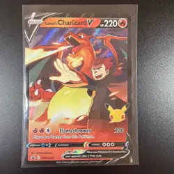 2021 Pokemon SWSH Black Star Promos Lance's Charizard V #SWSH133 - Image 1