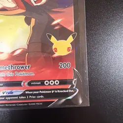 2021 Pokemon SWSH Black Star Promos Lance's Charizard V #SWSH133 - Image 5
