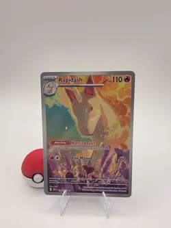 Pokemon TCG Rapidash Illustration Rare- Destined Rivals, Near Mint - Image 1