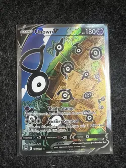 Pokemon Unown V Silver Tempest 177/195 Alternate Art - Near Mint - Image 1