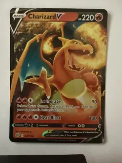 Charizard V 017/172 Holo V Rare Brilliant Stars Pokemon LP - Image 1