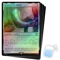 FOIL HORN OF THE MARK X4 The Lord Of The Rings Magic MTG MINT CARD - Image 1