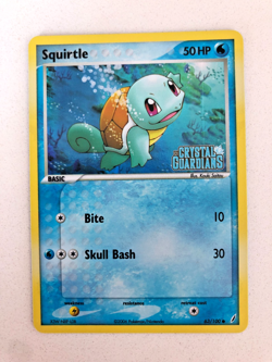 Squirtle EX Crystal Guardians 63/100 Reverse Holo Stamped Pokemon Card NM- - Image 1
