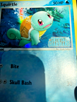 Squirtle EX Crystal Guardians 63/100 Reverse Holo Stamped Pokemon Card NM- - Image 3