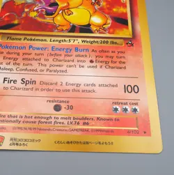Pokemon Card Charizard 4/102 Corocoro Comic Promo JUMBO NM-EX English Japan JB54 - Image 5
