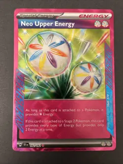Pokemon Card Neo Upper Energy 162/162 Ace Spec Temporal Forces Full Art Rare - Image 1