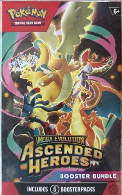 Pokemon TCG Mega Evolution Ascended Heroes Booster Bundle - 6 Packs - Image 1