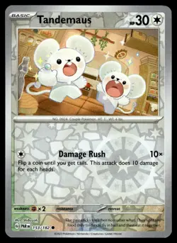 Tandemaus 153/182 Common Paradox Rift Pokemon Reverse Holo NM - Image 1