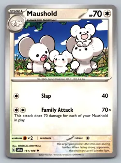 Pokemon TCG SV01: Scarlet & Violet Base Set Maushold 161/198 - Image 1