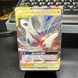 Pokemon Latias & Latios GX TAG TEAM Ultra Rare Holo 113/181 SM-Team Up - Image 1