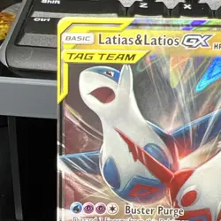 Pokemon Latias & Latios GX TAG TEAM Ultra Rare Holo 113/181 SM-Team Up - Image 5