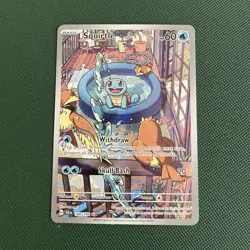 Pokemon Squirtle Illustration Rare Full Art Holo 148/142 Sv07 Stellar Crown ENG - Image 1