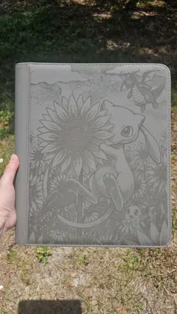 Pokemon Mew Meadows Laser Engraved Top Loader Binder - Image 1