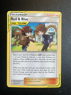 Pokemon TCG Red Blue Tag Team Trainer Cosmic Eclipse #202/236 Regular - Image 1