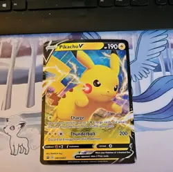 Pikachu V JUMBO - Pokemon Shining Fates Black Star Promo - SWSH061 NM - Image 1