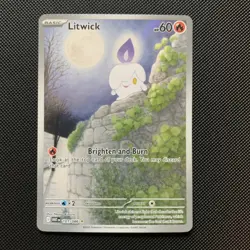 2025 Pokemon White Flare Litwick Illustration Rare #101/086 - Image 1