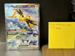 The Pokemon Company Zapdos ex 202/165 Scarlet & Violet 151 Full Art Holo HP 200 - Image 1
