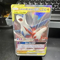 Pokemon Latias & Latios GX TAG TEAM Ultra Rare Holo 113/181 SM Team Up 250 HP - Image 1