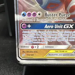 Pokemon Latias & Latios GX TAG TEAM Ultra Rare Holo 113/181 SM Team Up 250 HP - Image 4
