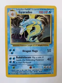 Pokemon: Gyarados 6/102 Rare Holo. Base Set. LP - Image 1