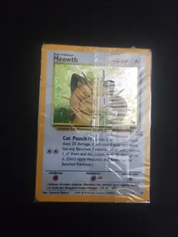 Pokemon Factory Sealed! Meowth Promo Holo BLACK STAR #10 Game Boy - Image 1