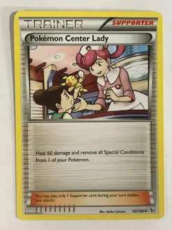 Pokemon TCG FlashFire Pokemon Center Lady 93/106 Near Mint - Image 1