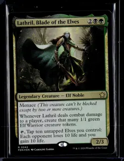 Lathril, Blade Of The Elves - 342 - Foil - FDN - NM - MTG Magic the Gathering - Image 1