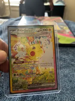 Pokemon Pikachu ex 238/191 Sv08 Surging Sparks Full Art Holo 200HP Eng 2024 - Image 1
