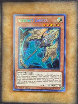 Yugioh Artifact Lancea BLHR-EN079 Secret Rare 1st Ed NM - Image 1