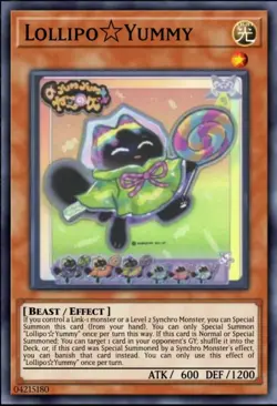 Lollipo Yummy Yu-Gi-Oh! JUSH-EN018 1st Ultra Rare - Image 1