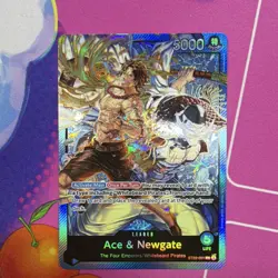 Bandai One Piece Card Game Ace & Newgate Leader ST22-001 Special Foil EN - Image 1