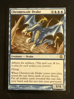 1x Chromescale Drake (20) Darksteel MP MTG Magic the Gathering x1 MKE - Image 1