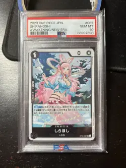 One Piece CCG Shirahoshi Awakening/New Era Rare OP05-082 R PSA 10 Gem AF - Image 1