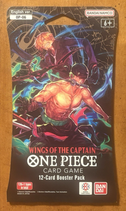 One Piece OP-06 Wings Of The Captain Sleeved Booster Pack ENGLISH SEALED - NEW - Image 1