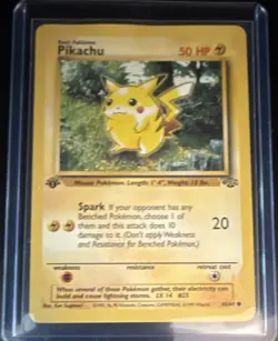 Pokemon Pikachu 60/64 Jungle 1st Edition Trading Card Single - Image 1
