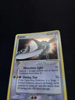 Latios Gold Star EX Deoxys Holo Ultra Rare 106/107 Pokemon Holo Foil - Image 3
