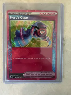 Pokemon TCG Hero's Cape 152/162 Temporal Forces Ace Spec Rare Holo Card - Image 1