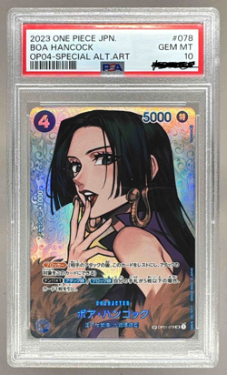 PSA10 Boa Hancock SP OP01-078 SR Kingdoms of Intrigue Japanese One Piece Card - Image 1