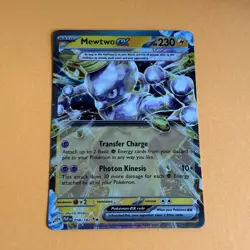Mewtwo EX 58/182 Holofoil Double RARE Paradox Rift Pokemon TCG Card Near Mint - Image 1