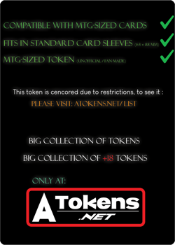 Plant Token 0/1 – Green Plant for MTG *Censored - Image 2