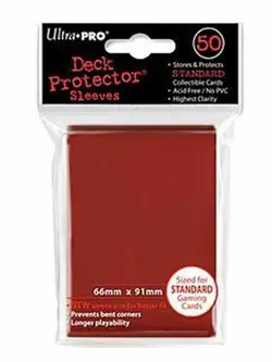 Ultra Pro Deck Protector Sleeves Gloss RED Pokemon MTG Trading Cards 50 in Pack - Image 3