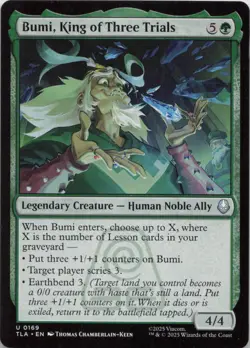 Bumi, King of Three Trials U Avatar: The Last Airbender 169 NM MTG - Image 1